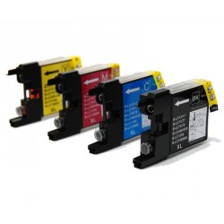 Pack 4 cartouches compatibles BROTHER  / LC1240 - LC1280